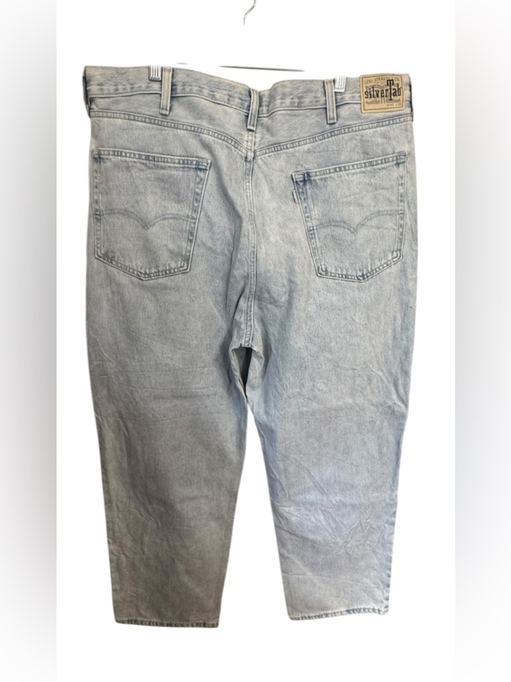 Levis Silver Tab Jeans Men 40x30 Loose Straight Baggy Skater Light Denim